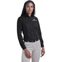 Ladies Long Sleeve Empire Shirt Model Image